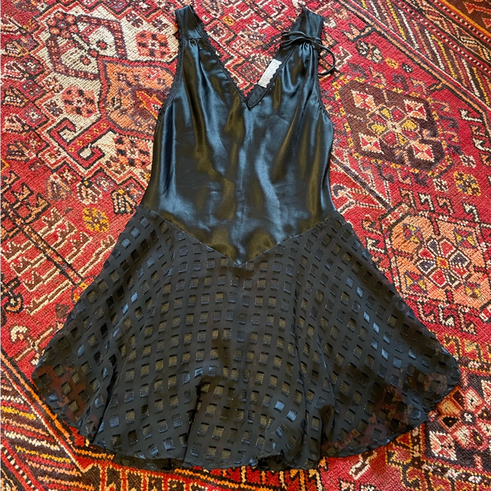 Vintage silk and chiffon dress
